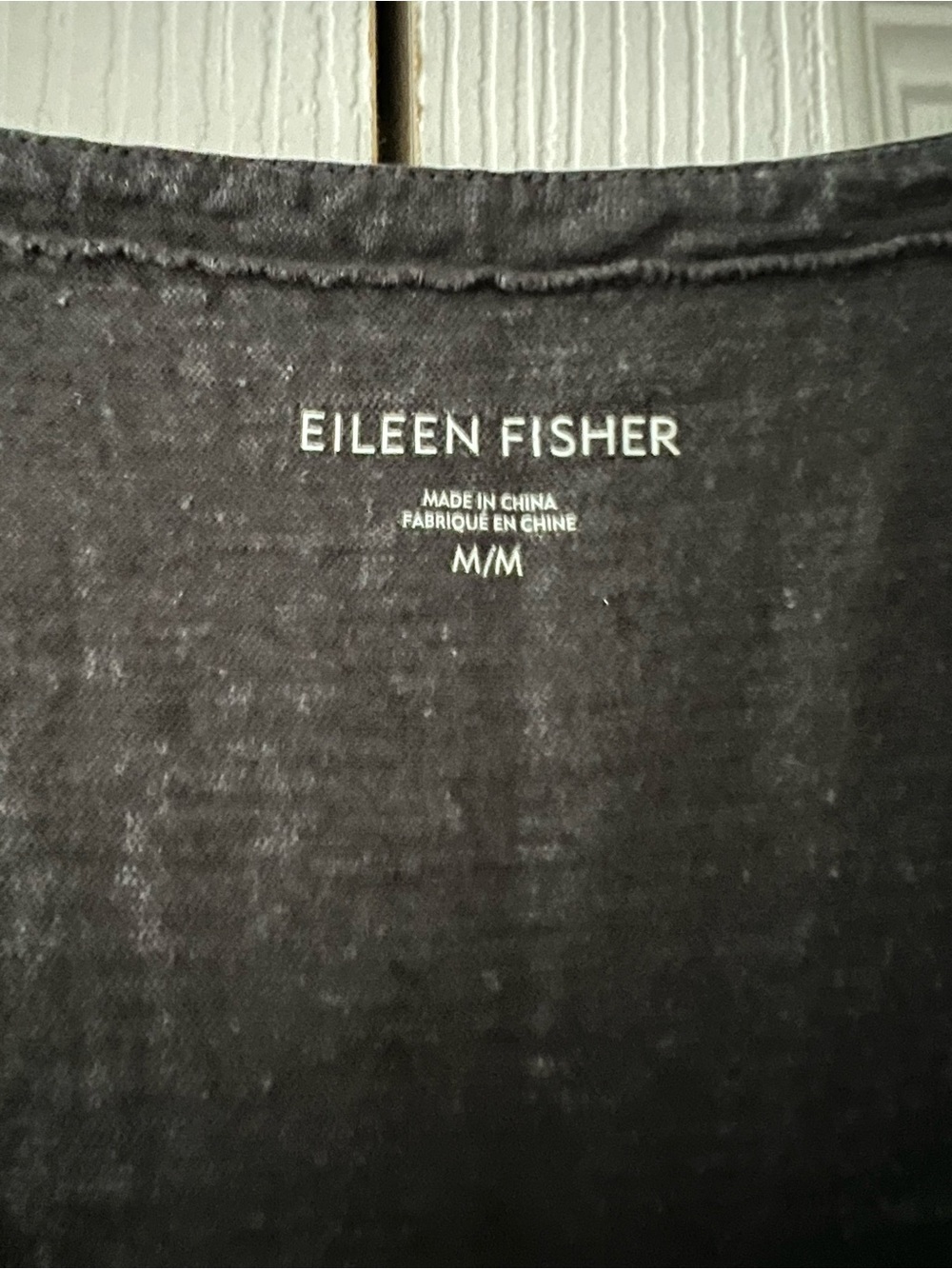 LIKE NEW! — Eileen Fisher Hemp/Organic Cotton Sleeveless Dark Grey Midi Dress - Picture 5 of 6